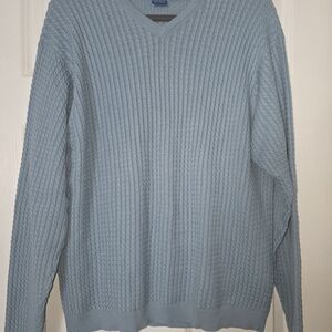 Pendelton Blue V-Neck Sweater L
